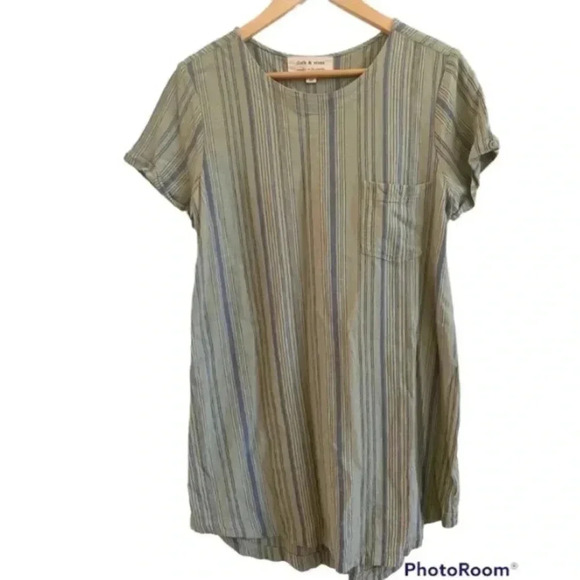 Cloth and Stone Linen Blend Shift Dress - Picture 1 of 5